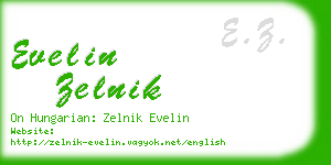 evelin zelnik business card